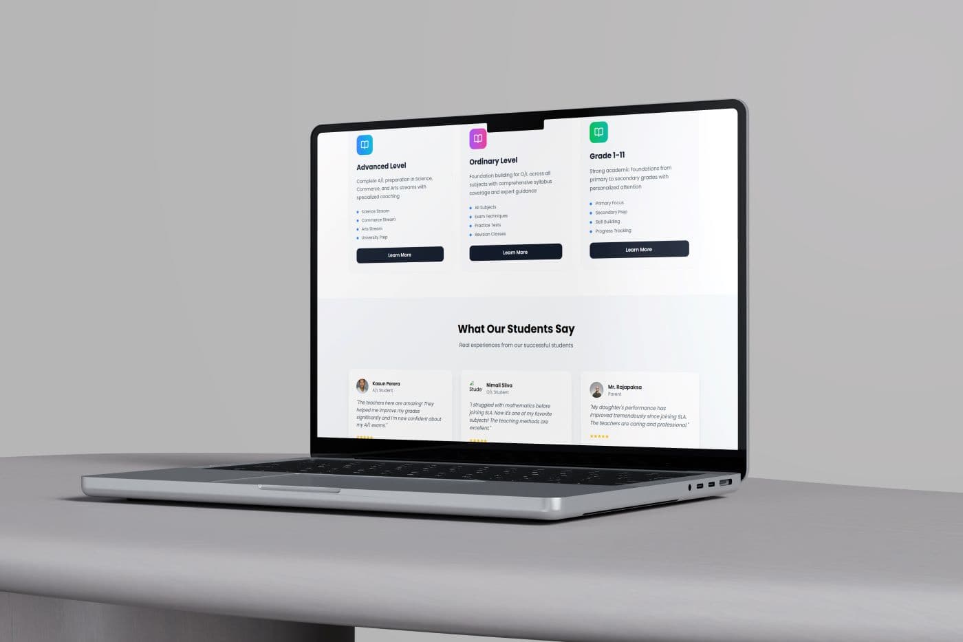 website template for tuition classes
