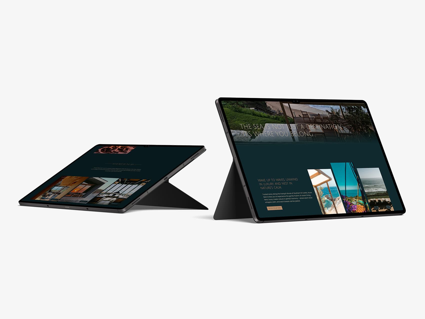 Azure Nest Beach Hotel Concept Website